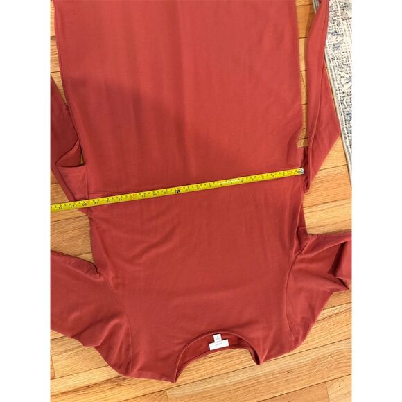 J Jill Elegant Rust Midi Dress size large cotton modal spandex mix - Picture 7 of 11